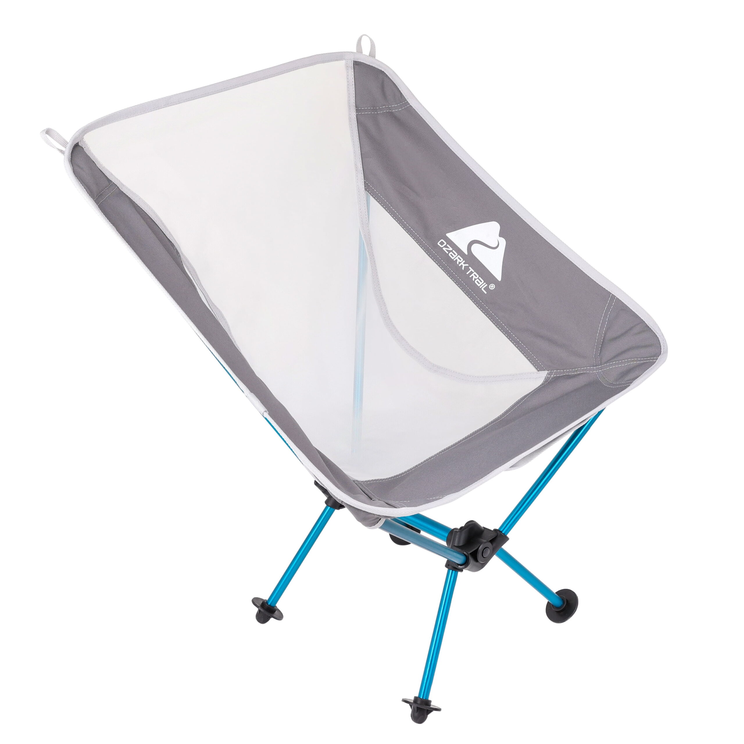 Ozark Trail Ultra-lightweight Backpacking Chair with Carry Bag, Turquoise Sea Frame