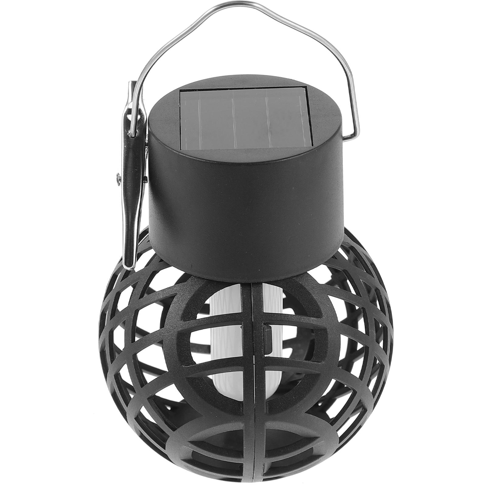 Soimiss Solar Powered Fishing Light Black Outdoor Lantern for Camping Use 1Pack