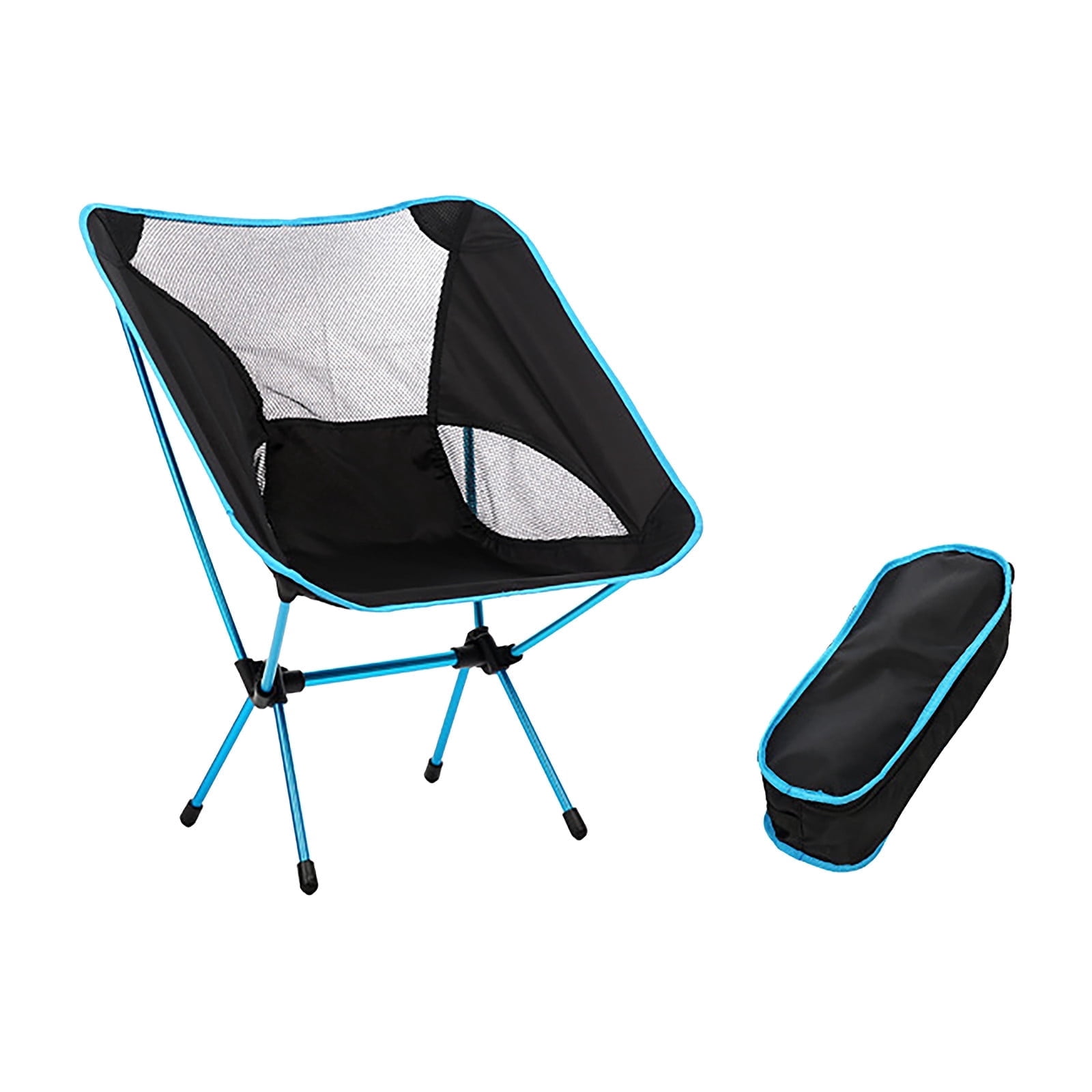 Shetay Lightweight Camping Moon Chair, 260lbs Folding Small Chair Portable Camp Chair for Outdoor BBQ Camping Fishing Hiking Gardening and Beach, Camping Seat with Carry Bag