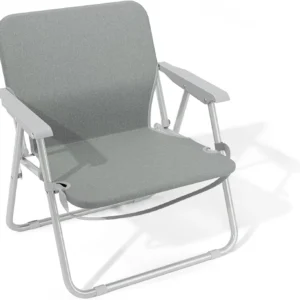 Simple Deluxe Wide Seat Beach Chair, Compact Folding Camping Chair, Sand Chairs for Adults, Camping, Picnic, BBQ