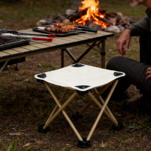 Usloyux Outdoor Folding Chair, Portable Camping Chair for Picnic Beach Travel, Casual Leisure Seating, Sturdy Frame Lightweight Design, Easy Carry