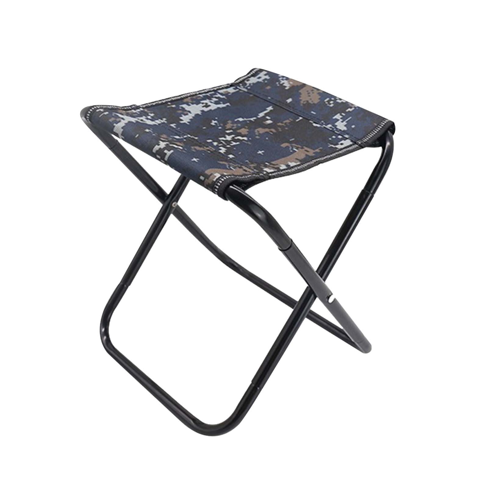 Kayannuo Back to School Homecoming Folding Stool 17.8 Height Heavy Duty Camping Stool Outdoor Portable Chair Hold To 110KG For Walking Hiking Fishing