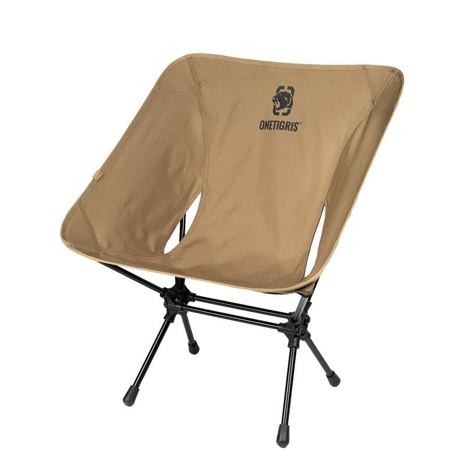 Party Zealot Portable Outdoor Camping Chair with Storage Bag, Black