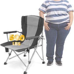 Heavy Duty Camping Chair, Durable Padded Folding Chair
