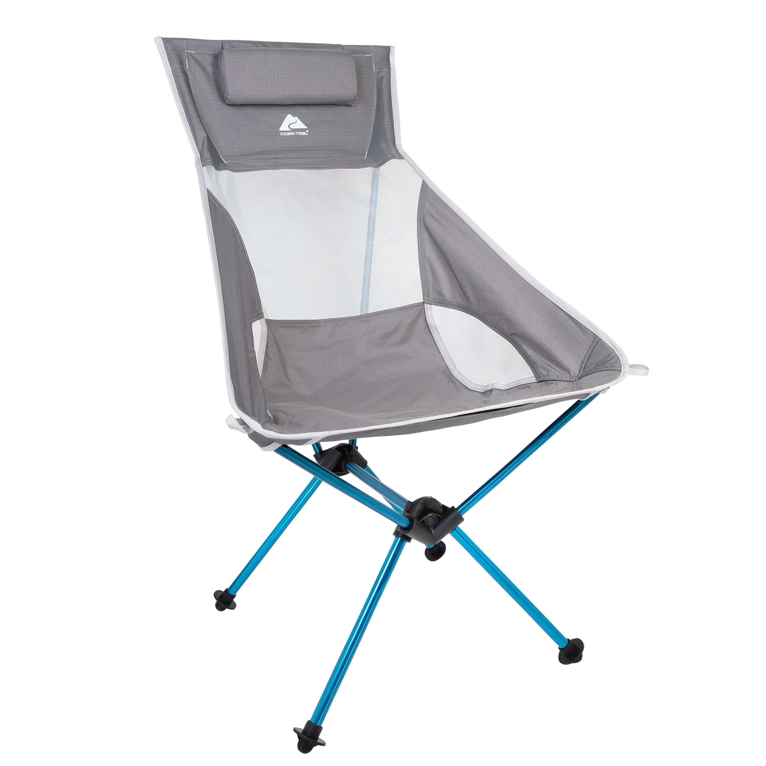 Ozark Trail Ultra-Light Packable High Back Polyester Camp Chair - Gray