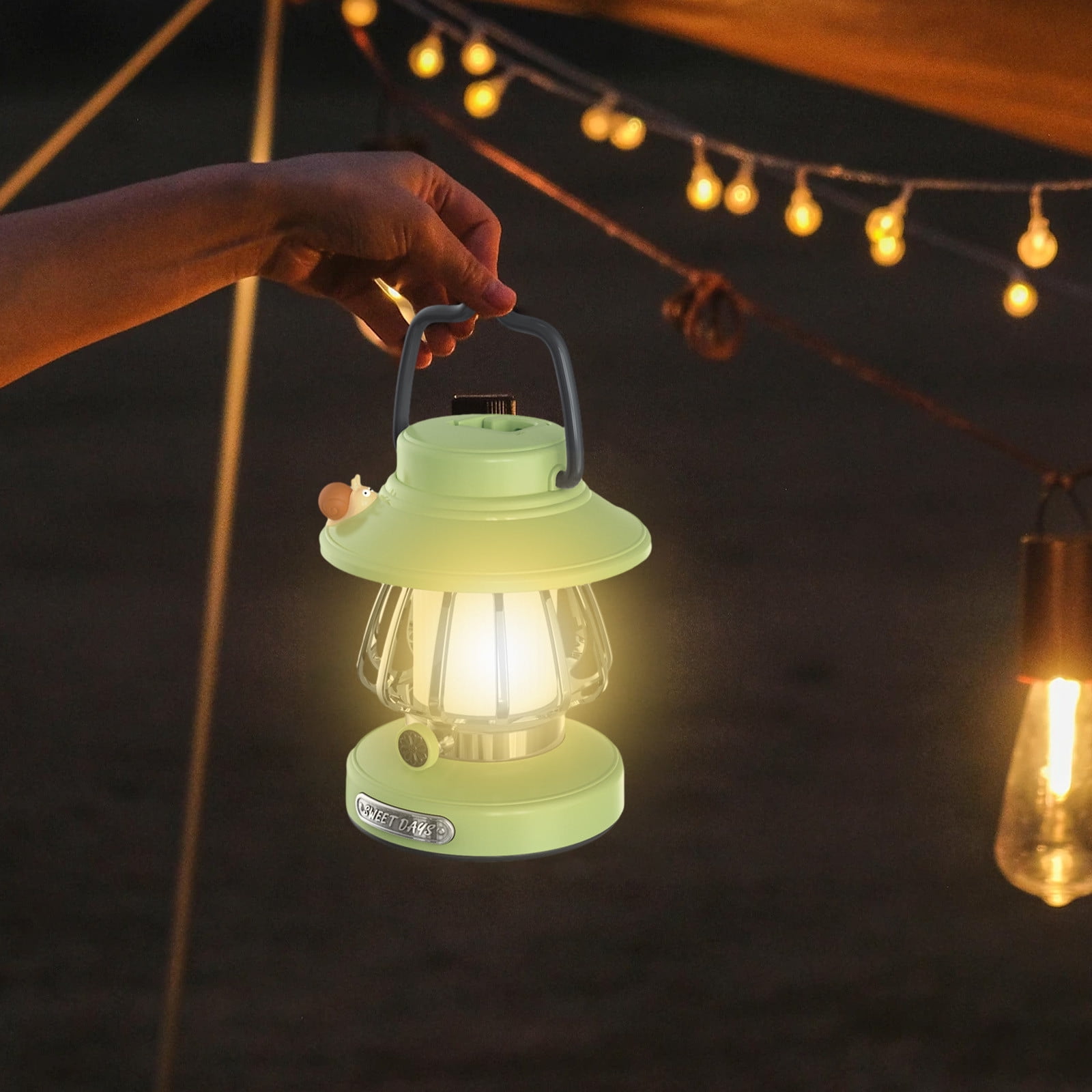 VALSEEL Portable Outdoor Lights, Camping Lantern, For Home Lighting, Patio And Outdoor Wall Lamp, For Halloween Christmas New Year Decoration