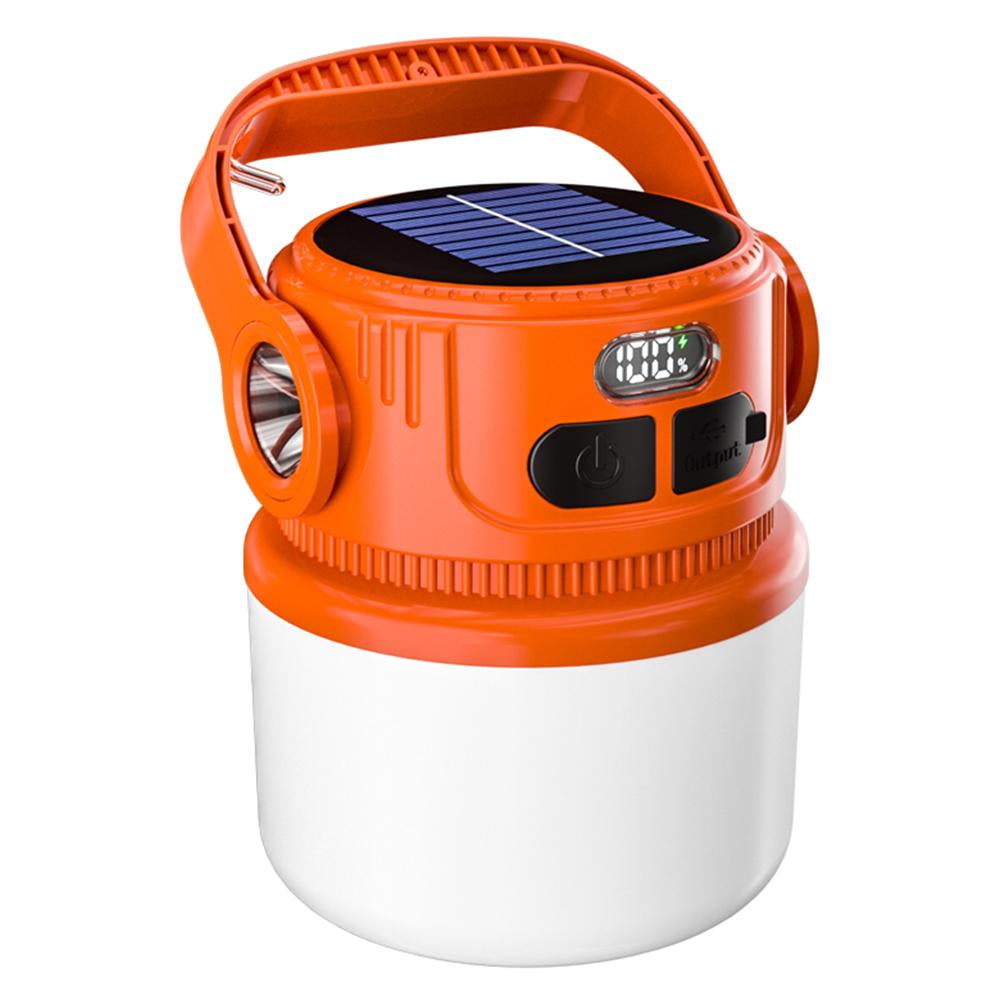 QHUDLV Solar Camping Lamp,USB Rechargeable Lantern,Waterproof Emergency Outdoor Light
